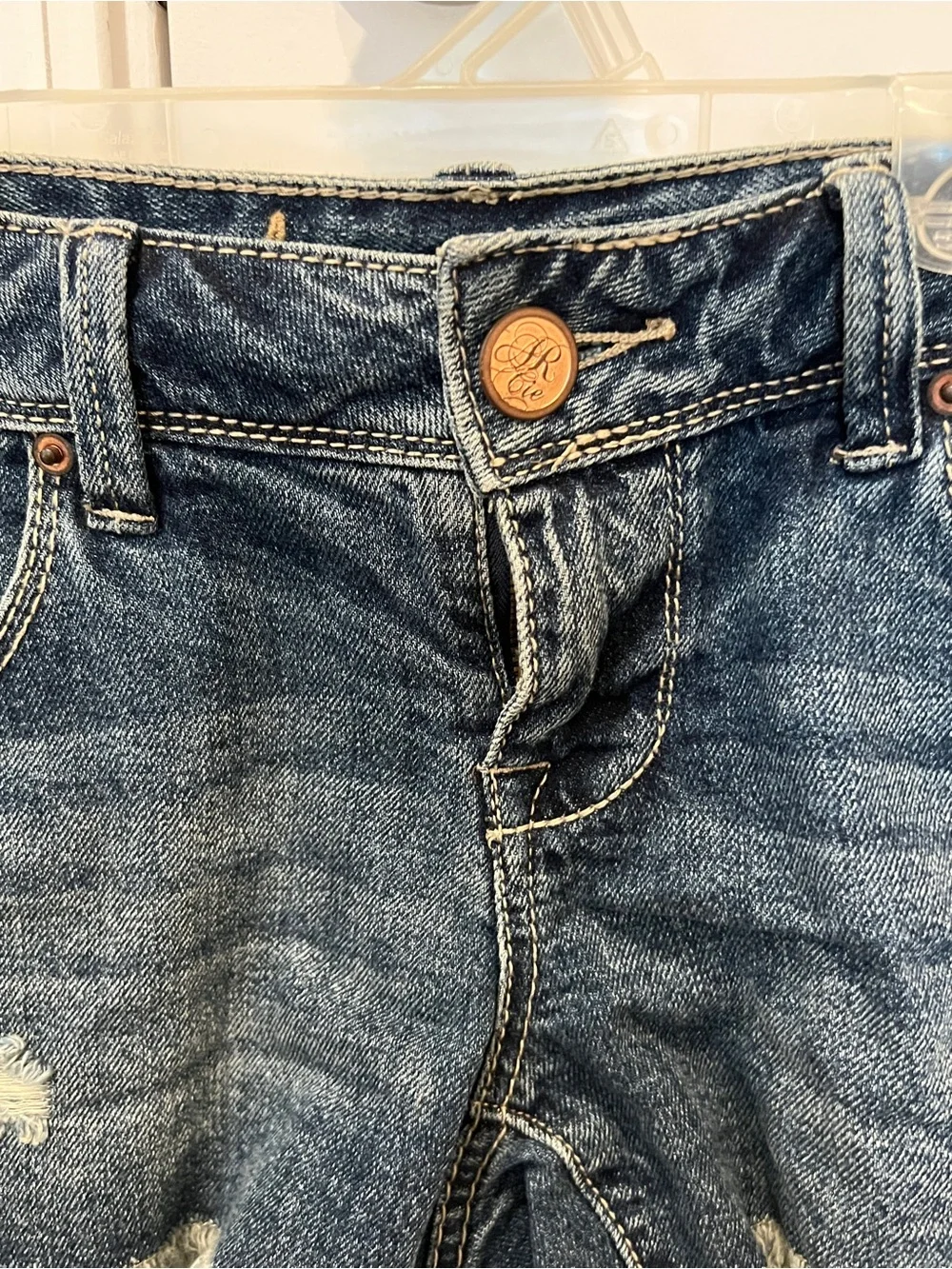 American Rag Denim Frayed Hem Shorts